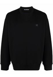 Acne Studios Felpa con applicazione oversize - Nero