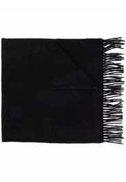 Acne Studios logo patch cashmere scarf - Nero