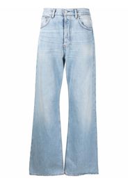 Acne Studios straight-leg distressed jeans - Blu