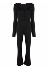 Acne Studios long-sleeve twill jumpsuit - Nero