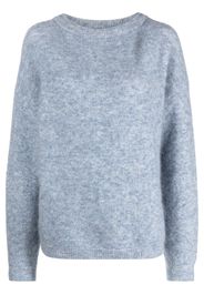 Acne Studios boat-neck drop-shoulder jumper - Blu