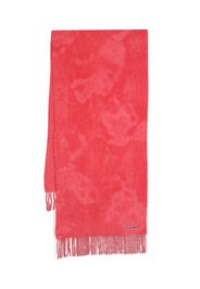 Acne Studios logo-appliqué wool scarf - Rosa
