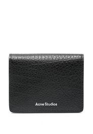 Acne Studios folded leather wallet - Nero