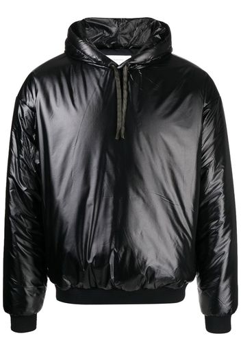 ACRONYM chunky hooded jacket - Nero