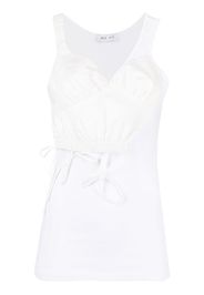 Act N°1 ruched-bust sleeveless top - Bianco