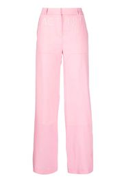 Act N°1 logo-embossed wide-leg trousers - Rosa