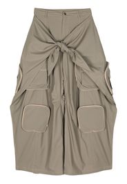 ACT Nº1 knotted wide-leg trousers - Verde