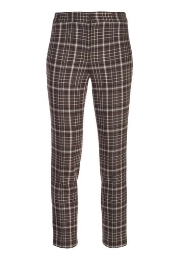 Pantaloni crop tartan