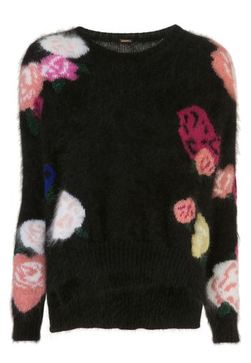 multi floral knit jumper