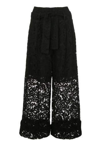 tie-waist lace culottes