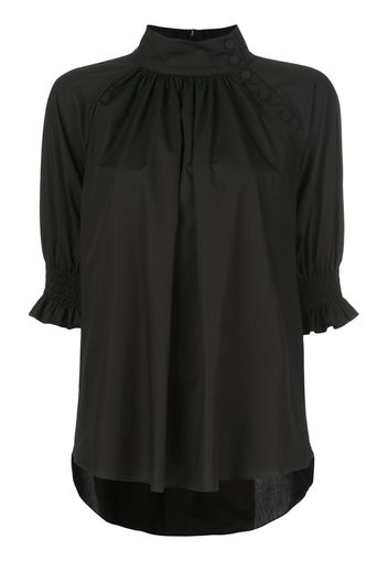 stand-up collar blouse