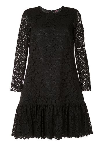 long sleeve corded lace dress