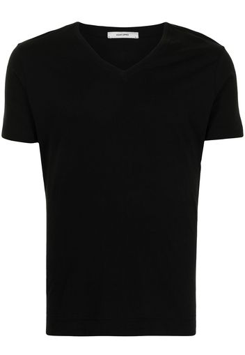 Adam Lippes T-shirt con scollo a V - Nero