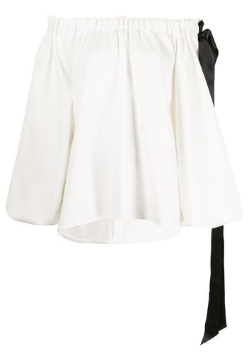 Adam Lippes Blusa con spalle scoperte - Bianco