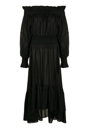 Adam Lippes Vestito midi con spalle scoperte - Nero