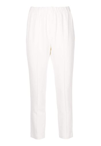 Adam Lippes Pantaloni a vita alta crop - Bianco