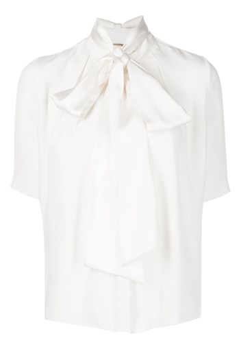 Adam Lippes Blusa con fiocco - Bianco