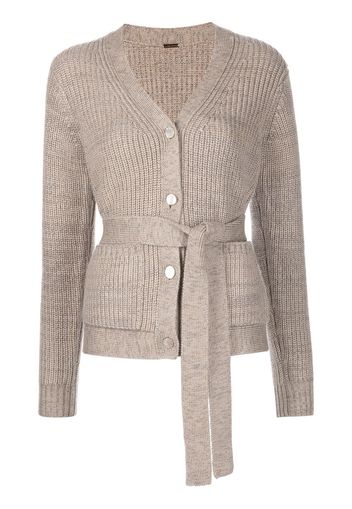 Adam Lippes Cardigan con cintura - Marrone