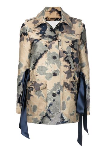 Adam Lippes Blazer Safari con motivo jacquard - Multicolore