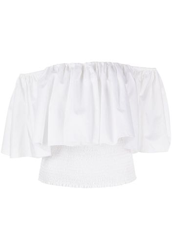 Adam Lippes Blusa con spalle scoperte - Bianco