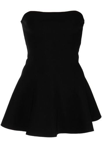 Adam Lippes Top senza spalline con peplum - Nero