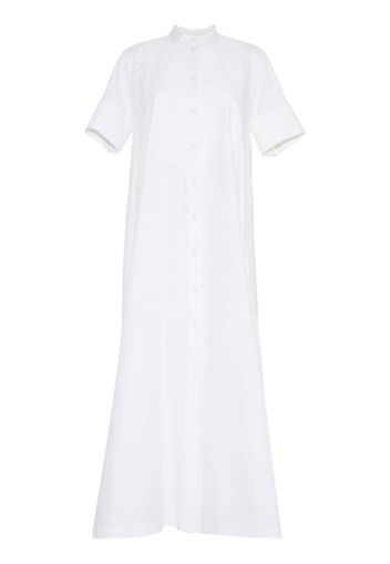 Adam Lippes band-collar maxi shirtdress - Bianco