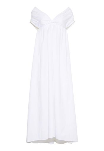 Adam Lippes twist-detail maxi dress - Bianco