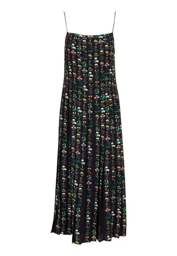 Adam Lippes floral-print silk dress - Nero