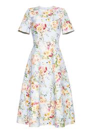 Adam Lippes floral-print short-sleeve dress - Blu