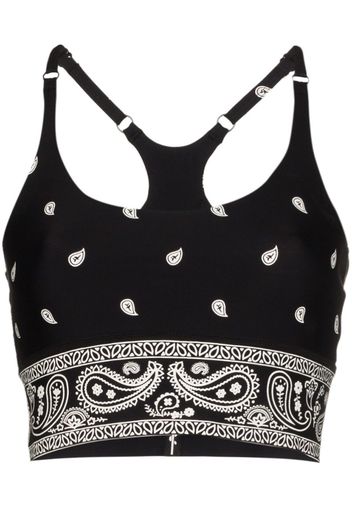 paisley print core cami top