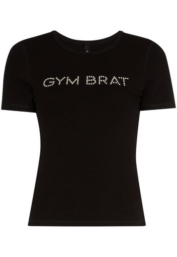Gym Brat embellished performance T-shirt