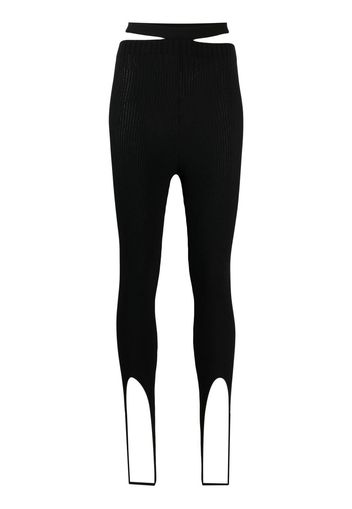 ADAMO Leggings a coste - Nero