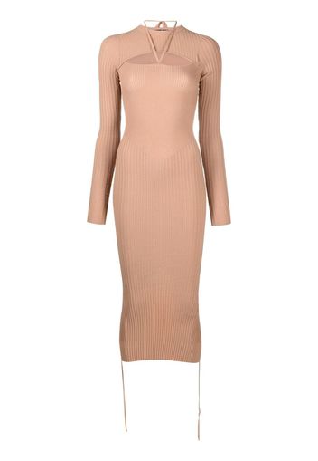 ADAMO midi bodycon dress - Toni neutri