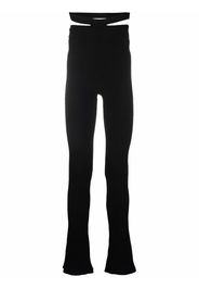 ADAMO high-waisted flared pants - Nero