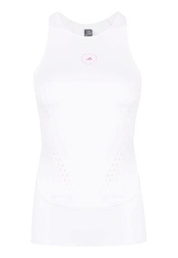 adidas by Stella McCartney logo-print TruePurpose tank top - Bianco