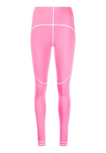 adidas by Stella McCartney contrast-seam leggings - Rosa