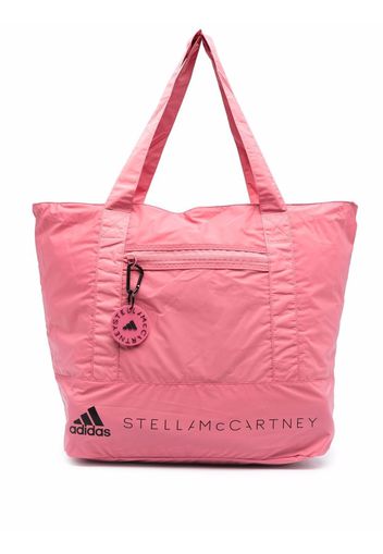 adidas by Stella McCartney logo-print tote bag - Rosa