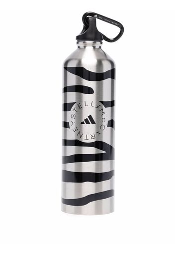 adidas by Stella McCartney zebra-print water bottle - Argento
