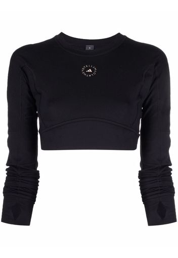 adidas by Stella McCartney TrueStrength yoga crop top - Nero