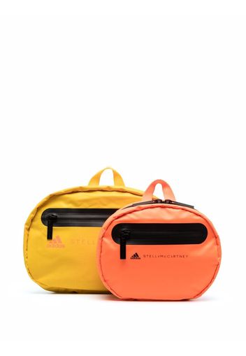 adidas by Stella McCartney logo-print tote bag set - Giallo