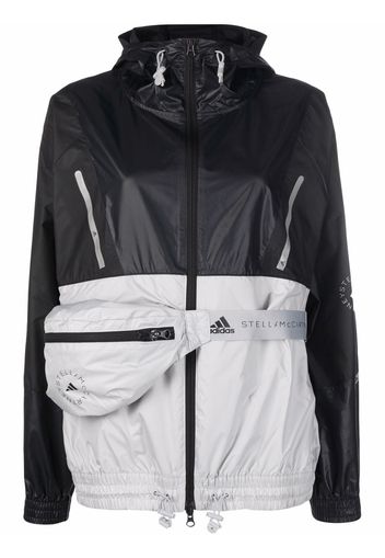 adidas by Stella McCartney belt bag lightweight jacket - Nero