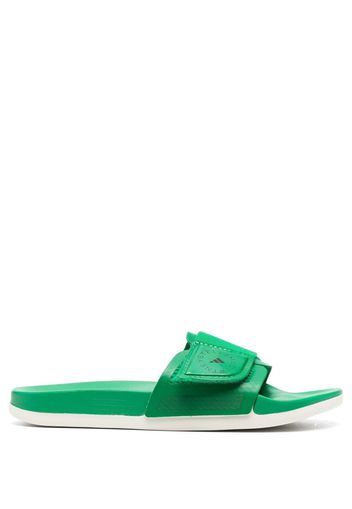 adidas by Stella McCartney logo touch-strap sliders - Verde