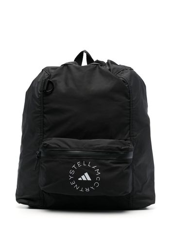 adidas by Stella McCartney logo print backpack - Nero