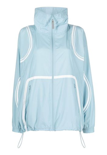 adidas by Stella McCartney mesh-panel lightweight jacket - Blu