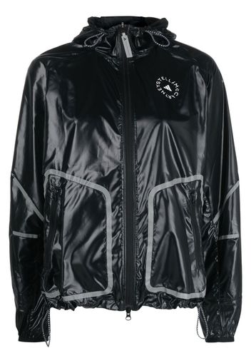 adidas by Stella McCartney zip-up hooded jacket - Nero