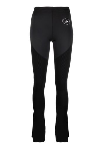 adidas by Stella McCartney logo-print high-waisted leggings - Nero