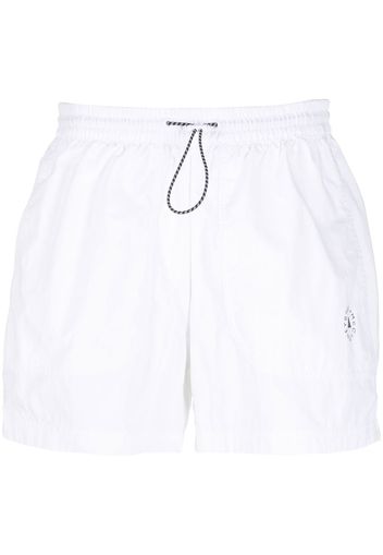 adidas by Stella McCartney logo-print track shorts - Bianco