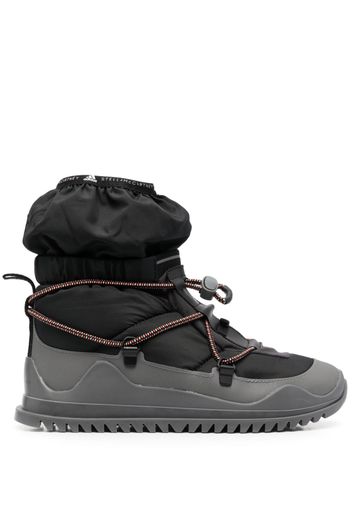 adidas by Stella McCartney logo-print drawstring boots - Nero