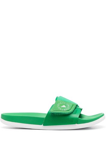 adidas by Stella McCartney Sandali slides con strappo - Verde