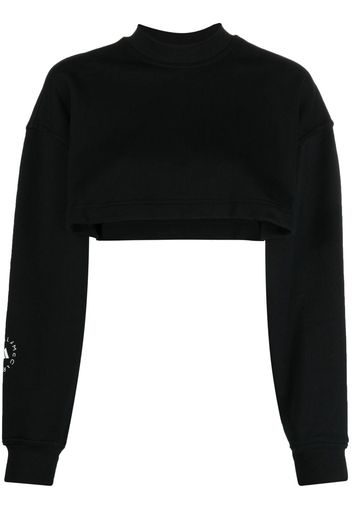 adidas by Stella McCartney TrusCasuals cropped sweatshirt - Nero